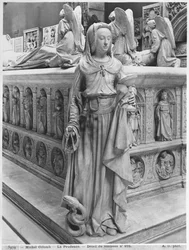 Nantes, Kathedraal van St. Peter en St. Paul, Graf van Frans II, Hertog van Bretagne en Marguerite van Foix, detail van Prudence, 1502-07